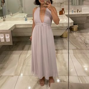 Show Me Your Mumu Lavender Halter Dress